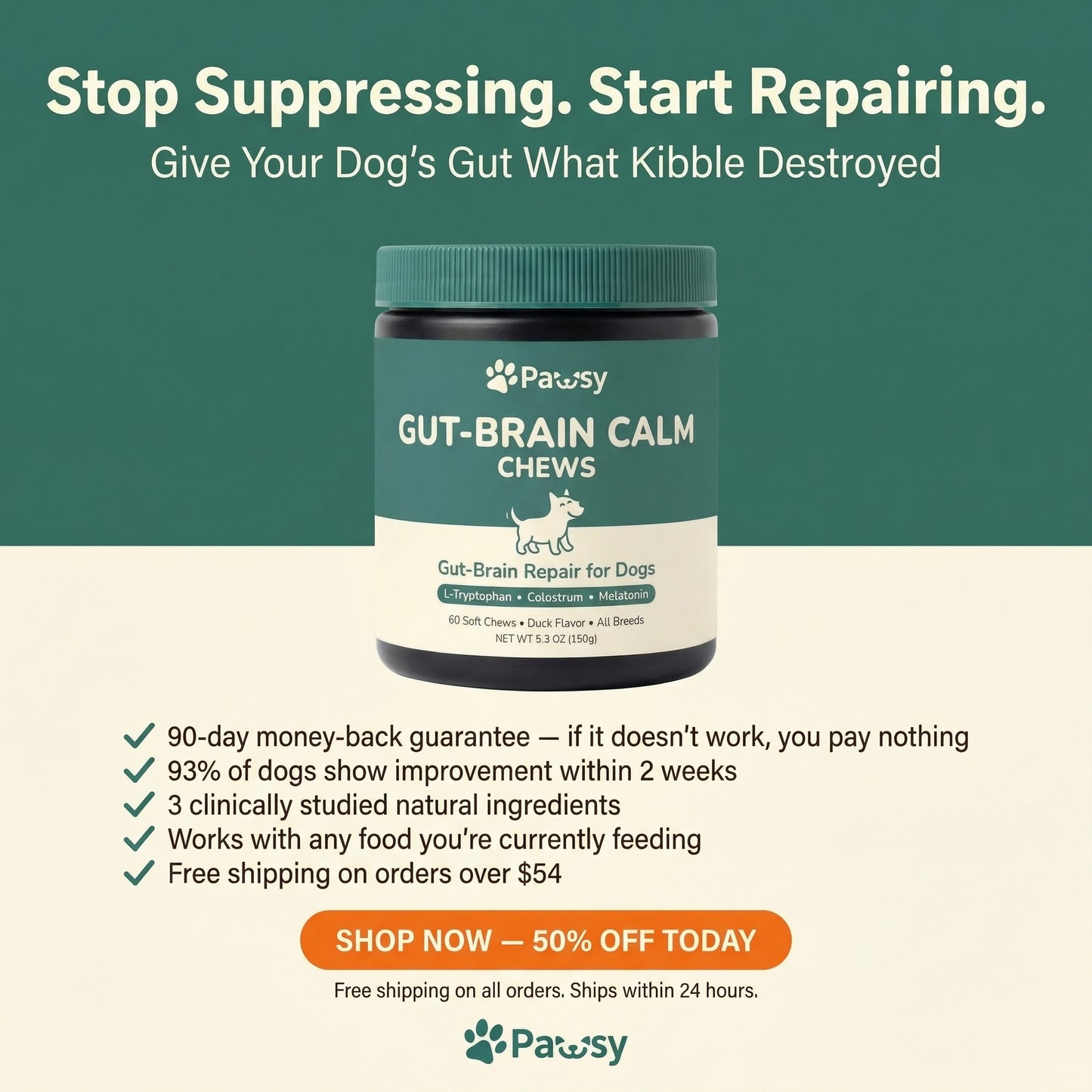 Pawsy™ Gut-Brain Calm Chews