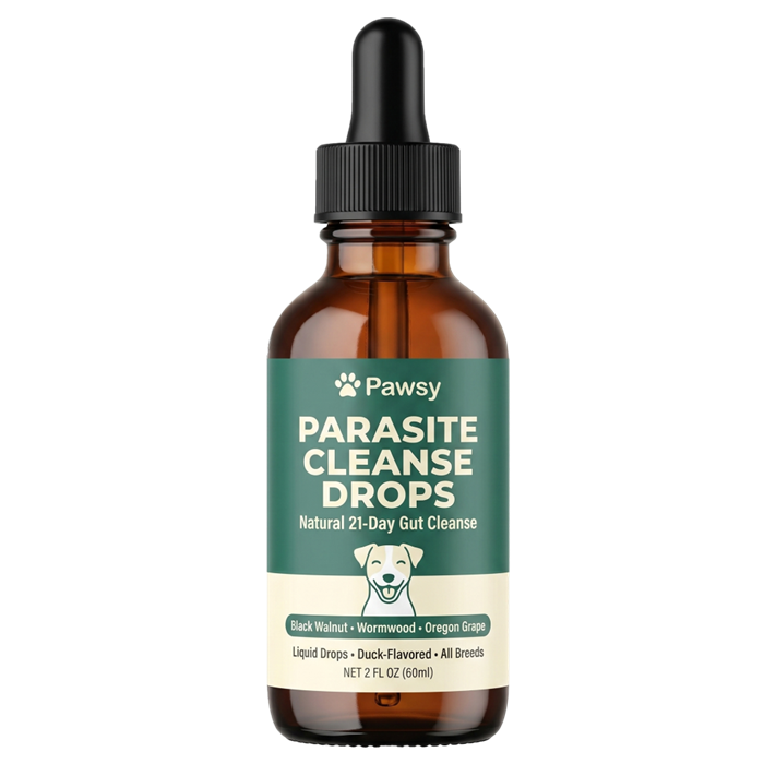 Pawsy Parasite Cleanse Drops bottle