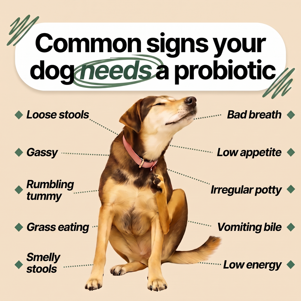 Common signs your dog needs a probiotic