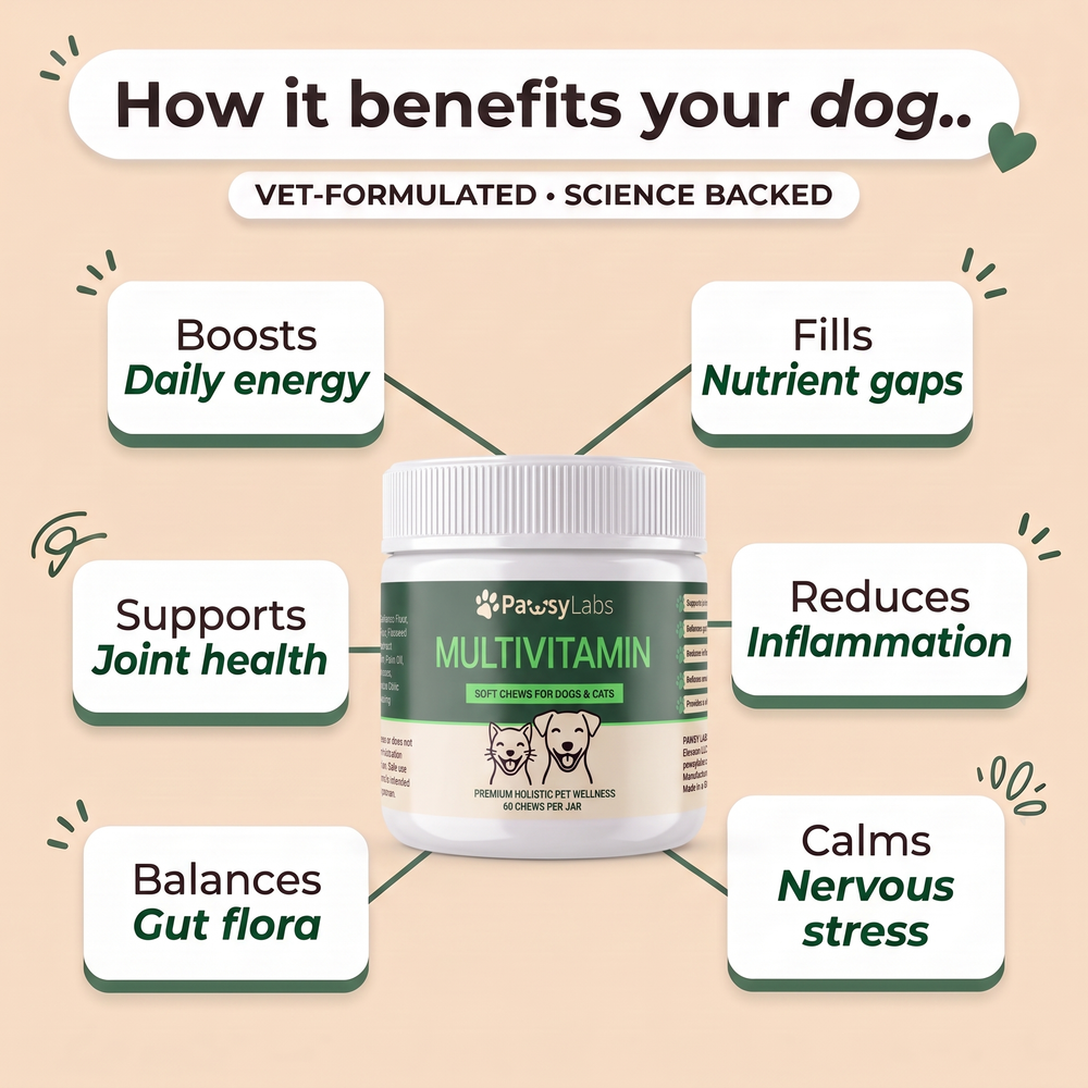 Multivitamin soft chews for dogs and cats — key benefits