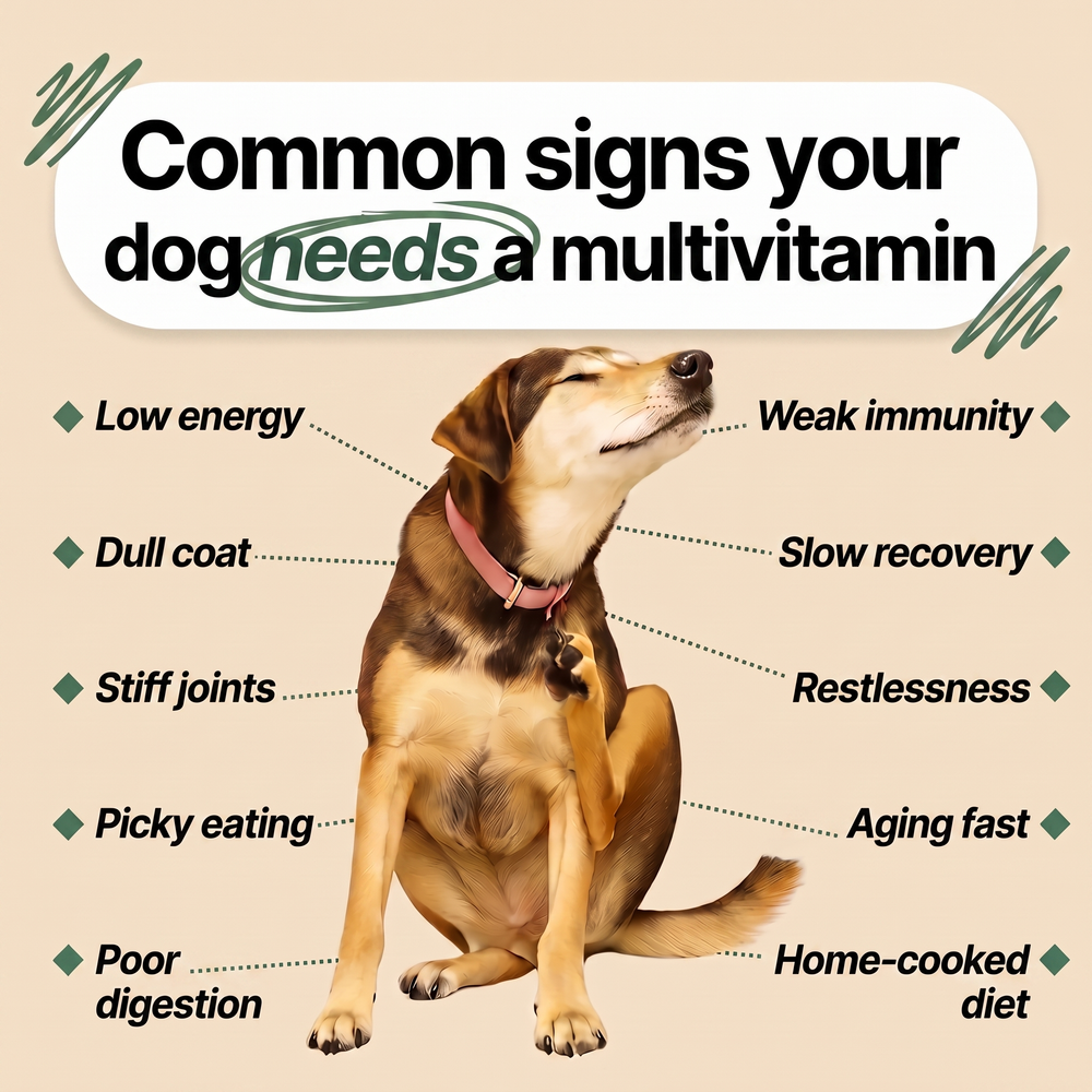 Common signs your dog needs a multivitamin