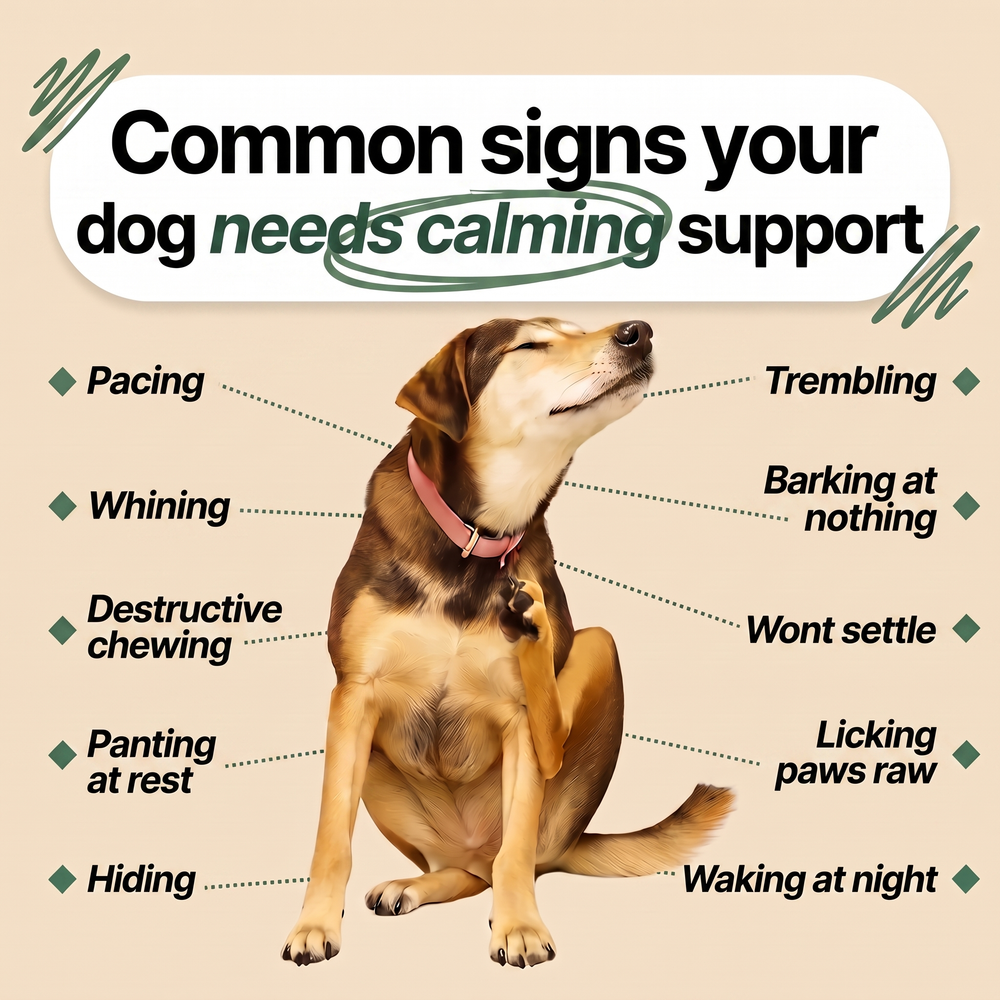 Common signs your dog needs calming support
