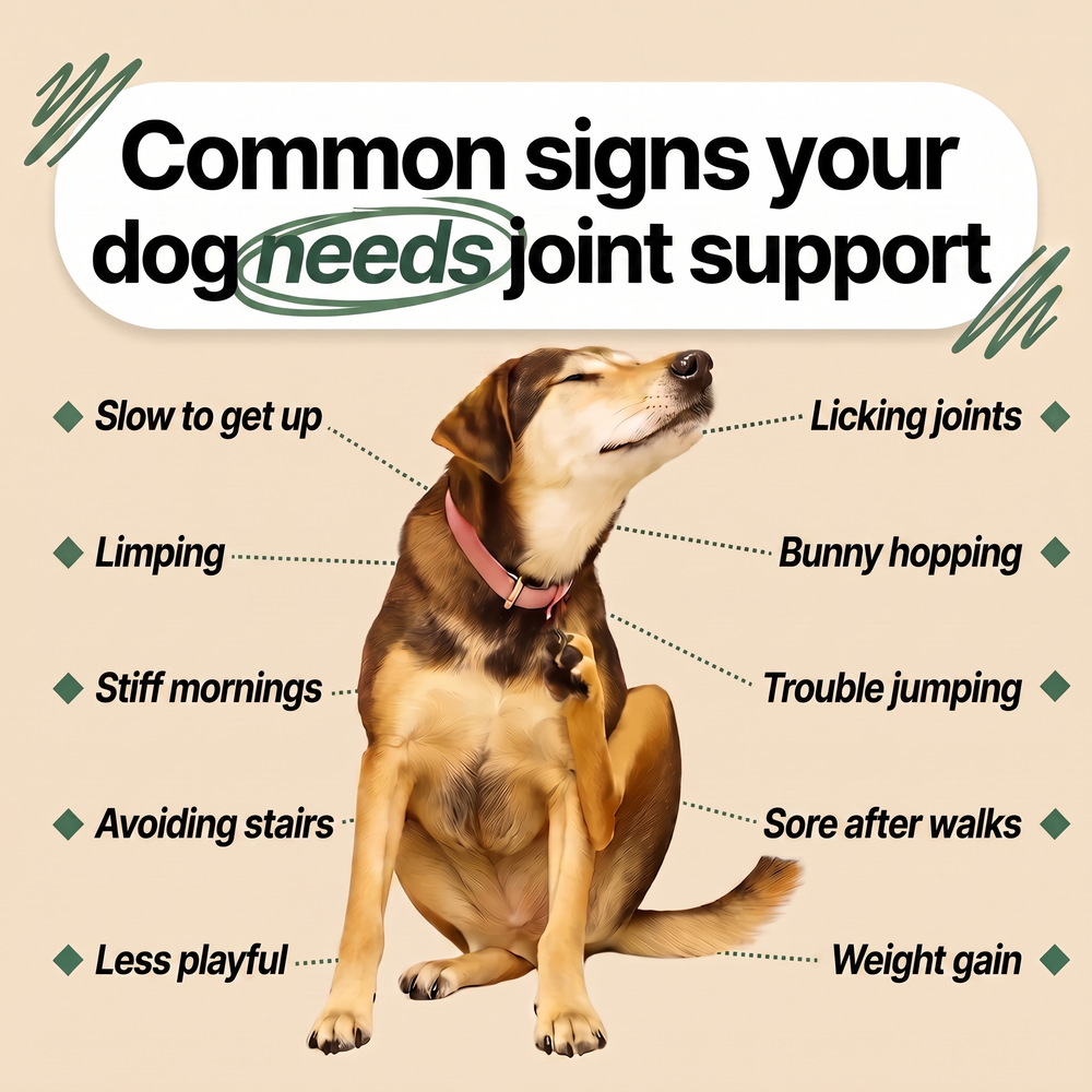 Common signs your dog needs joint support